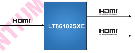 LT86102SXE第四代2端口HDMI / DVI分配器硬件开发文档