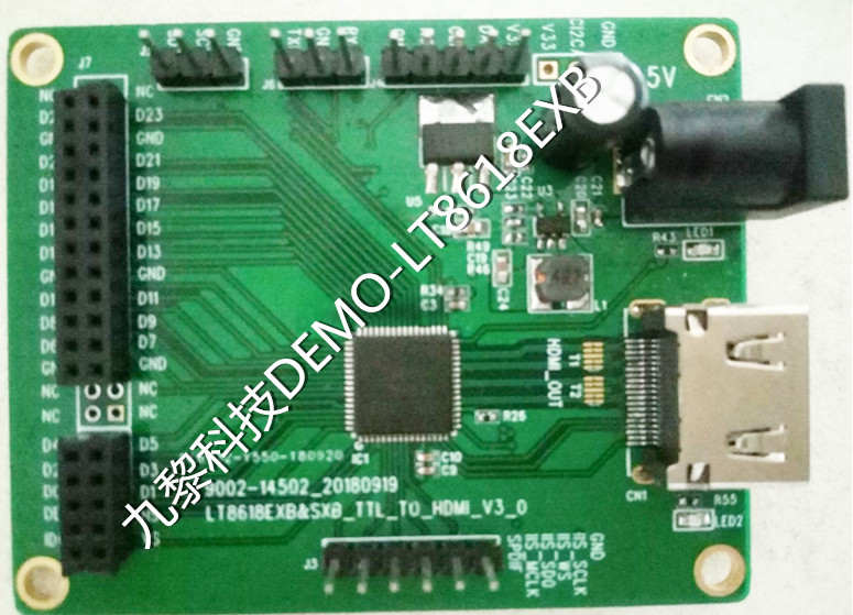 LT8618EXB-RGB输入 •HDMI发送器，低功耗版HDMI发射器