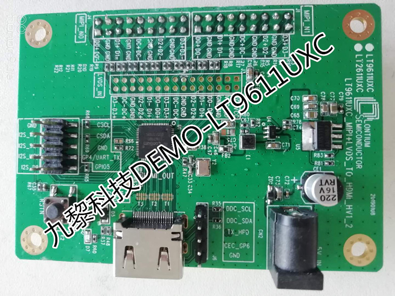 LT9611UXC-MIPI DSI/CSI to HDMI2.0 converter for STB, DVD applications.