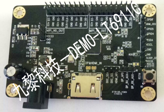 LT6911C •HDMI1.4接收器 •单/双端口/四端口MIPI®DSI / CSI发送器
