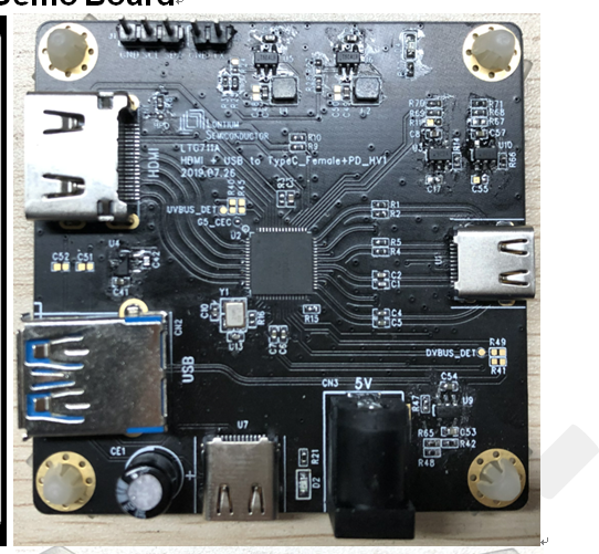 LT6711A-HDMI2.0接收器 •DP1.2发送器,功能齐全的 USB Type-C